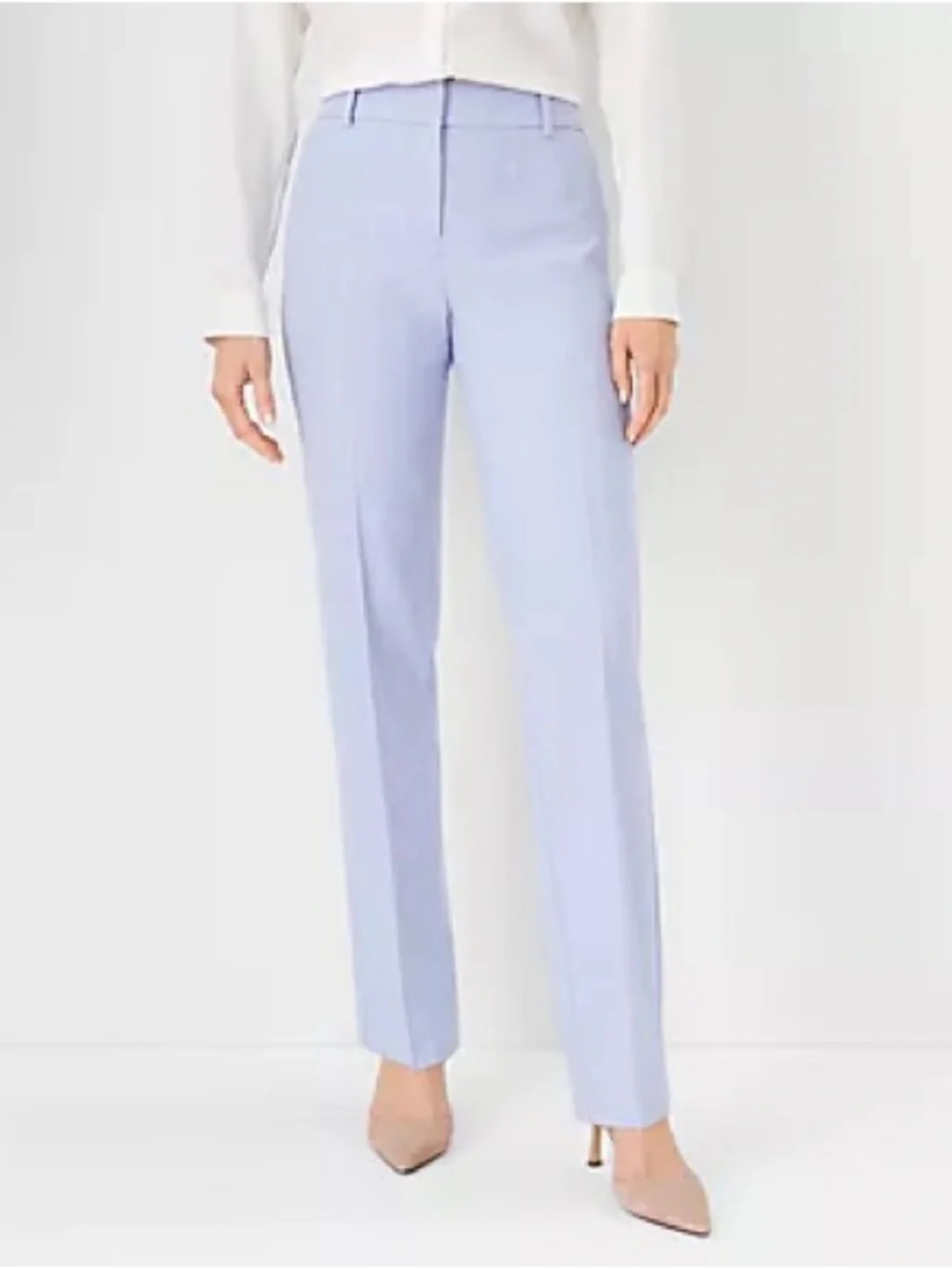 Ann Taylor Curvy Suit Pants in Cross Weave